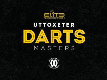 Promotional banner for Darts Masters at Uttoxeter Racecourse.