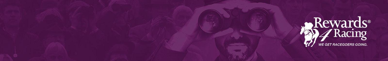 Promotional banner featuring Rewards 4 Racing logo.