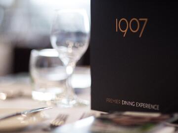 Hospitality table at Uttoxeter Races