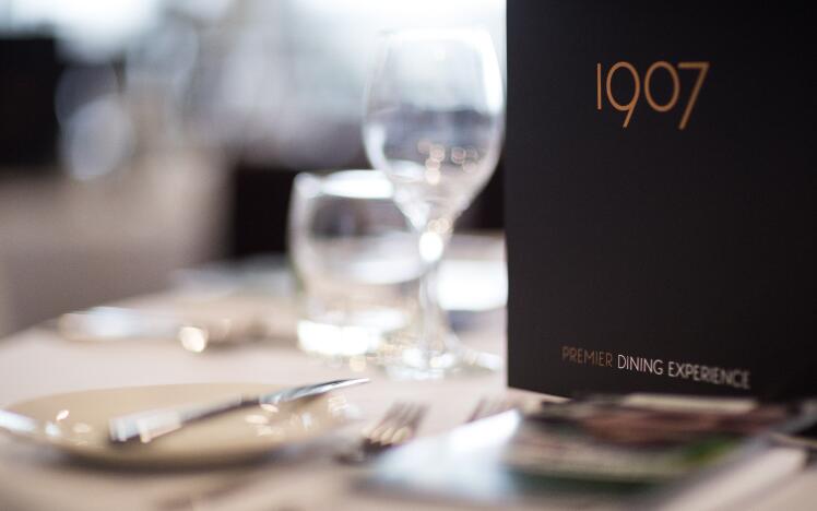 Hospitality table at Uttoxeter Races